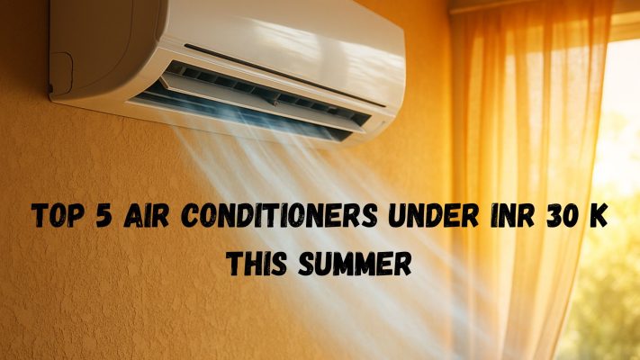 An AC blowing cool air in a sunlit room